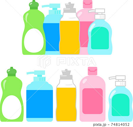 台所用洗剤のイラストセット 74814052