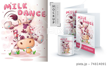 Cow dance - poster and merchandising. Cow dance - poster and merchandising. 74814091