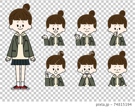 女學生的面部表情集 74815194
