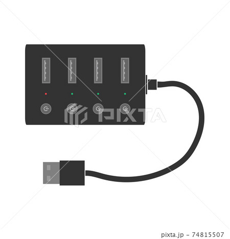 Professional Usb Hub With Usb Ports Indicators のイラスト素材