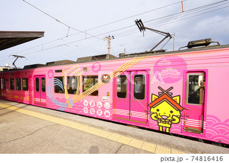 一畑電車北松江線、松江市、島根県、日本 一畑電車北松江線、松江市、島根県、日本 74816416