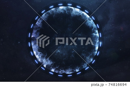 Star gate, science fiction image, dark deep space with giant planets, hot stars, starfields. Incredibly beautiful cosmic landscape . Elements of this image furnished by NASA Star gate, science fiction image, dark deep space with giant planets, hot stars, starfields. Incredibly beautiful cosmic landscape . Elements of this image furnished by NASA 74816694