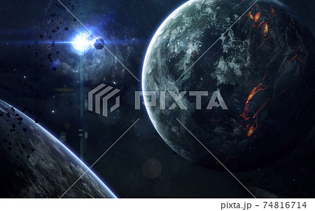 Deep space beauty, planets, stars and galaxies in endless universe. Elements of this image furnished by NASA Deep space beauty, planets, stars and galaxies in endless universe. Elements of this image furnished by NASA 74816714