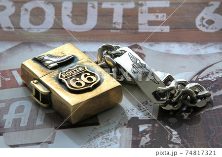ジッポ ルート66 時計 オイルライター型 （Zippo Route 66 オイル 