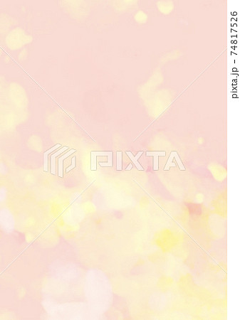 パステルの混ざり合うテクスチャ背景 ピンクと黄色のイラスト素材