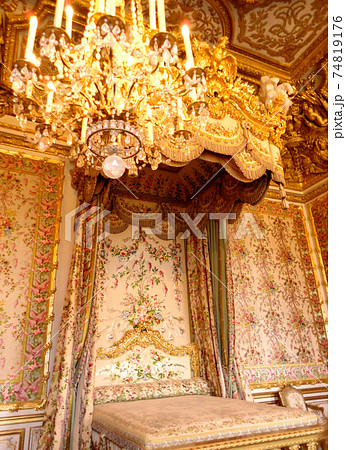 ベルサイユ宮殿 マリー アントワネットの部屋の写真素材