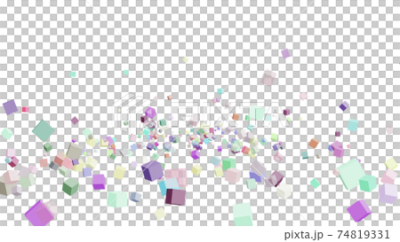 CG立方體許多滾動立方體 CG立方體許多滾動立方體 74819331