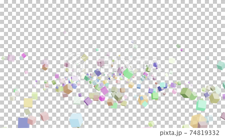 CG立方體許多滾動立方體 CG立方體許多滾動立方體 74819332