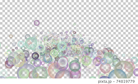 CG泡泡許多五顏六色的泡泡 74819779