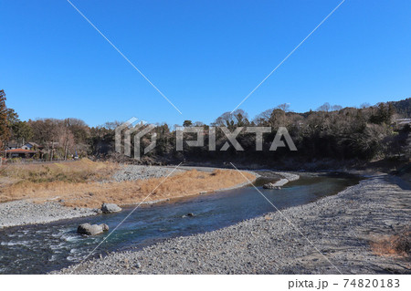 釜の淵公園付近の多摩川(東京都青梅市) 釜の淵公園付近の多摩川(東京都青梅市) 74820183