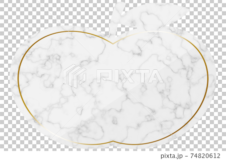 Apple frame white & gold marble horizontal position Apple frame white & gold marble horizontal position 74820612
