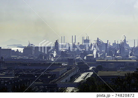 水島コンビナート 岡山県倉敷市 水島コンビナート 岡山県倉敷市 74820872