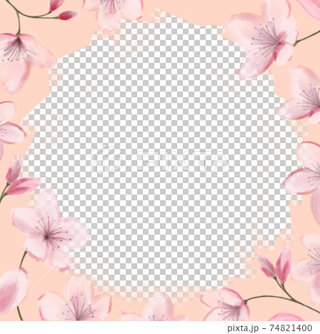 櫻花框架水彩 櫻花框架水彩 74821400