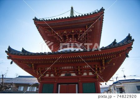 城下町の風情を残す尼崎寺町の長遠寺 74822920