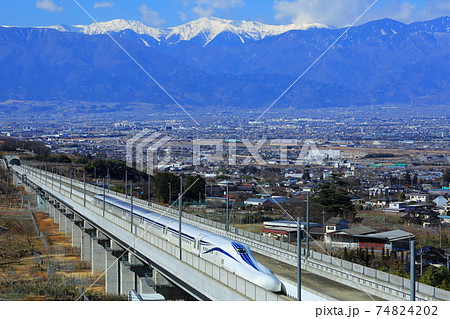 雪を抱いた南アルプスとリニア中央新幹線 雪を抱いた南アルプスとリニア中央新幹線 74824202
