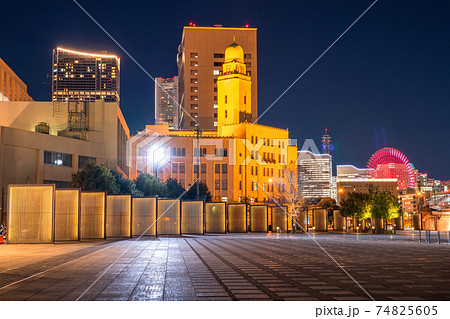 《神奈川県》横浜港町の夜景・象の鼻パーク 74825605