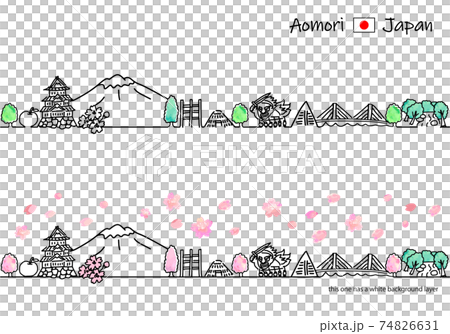 春天青森城市景觀簡單線條藝術插圖集 春天青森城市景觀簡單線條藝術插圖集 74826631