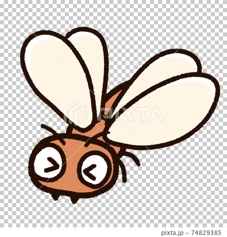 嫌がるシロアリのキャラクター 羽アリのイラスト素材