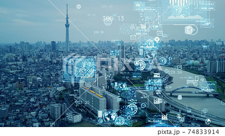 都市とネットワーク　スマートシティー  74833914