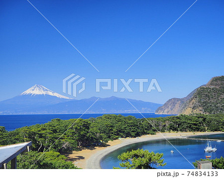 静岡県 御浜岬と富士 2月 静岡県 御浜岬と富士 2月 74834133