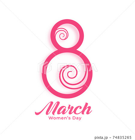 happy women's day creative background design 74835265