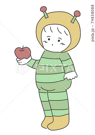 あおむしちゃん 髪の色なし のイラスト素材 7480 あおむしちゃん 髪の色なし のイラスト素材 7480