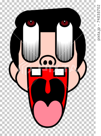 Bald, deformed, wig, disgusting, eyeball, surprise, impact, gag, manga Bald, deformed, wig, disgusting, eyeball, surprise, impact, gag, manga 74838702