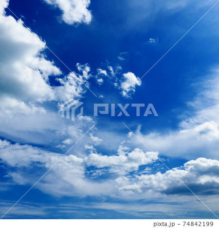 Beautiful white clouds on blue sky. Beautiful white clouds on blue sky. 74842199