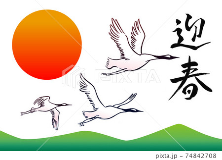 鶴-迎春 鶴-迎春 74842708