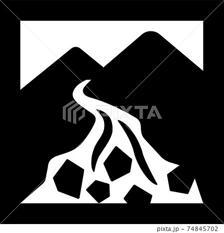 土石流のピクトグラム 74845702