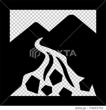 土石流のピクトグラム 74845702