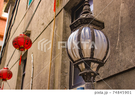 台湾　基隆　街灯 74845901