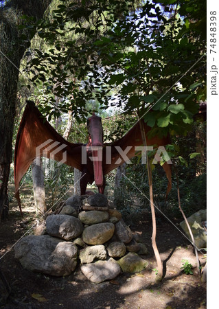 Realistic model of Pterosaur, Trias Cretaceous, 248-65 million years ago. 74848398