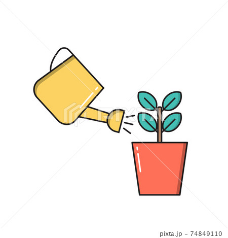 Home Gardening Concept Icon isolated on white background. Vector Illustration Home Gardening Concept Icon isolated on white background. Vector Illustration 74849110