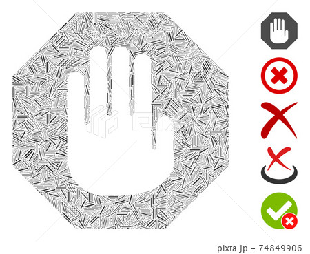 Line Mosaic Terminate Icon Line Mosaic Terminate Icon 74849906