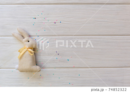 Easter bunny handmade gift egg wrapping diy idea. 74852322