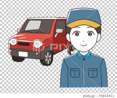 Auto mechanic female light car Auto mechanic female light car 74852411