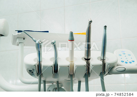 a tool for the dentist before working in his office 74852584