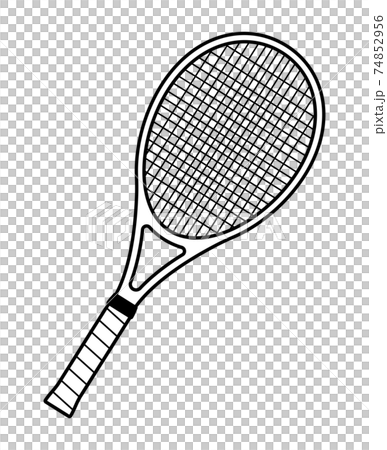 テニスラケット(モノクロ) テニスラケット(モノクロ) 74852956