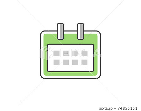 カレンダーのアイコンイラストのイラスト素材
