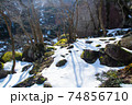 御在所岳登山 裏登山道の雪景色 74856710