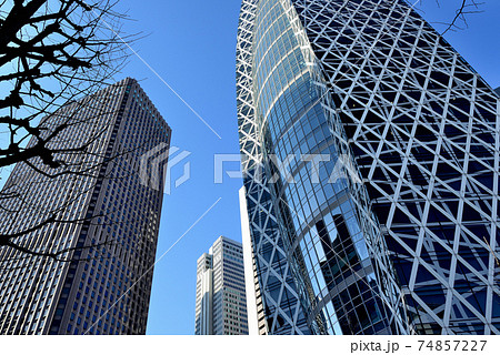 新宿新都心 超高層ビル群の風景 新宿新都心 超高層ビル群の風景 74857227