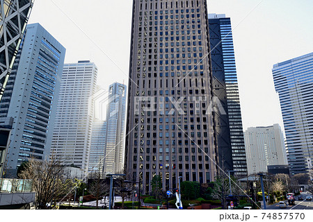 新宿新都心 超高層ビル群の風景 新宿新都心 超高層ビル群の風景 74857570