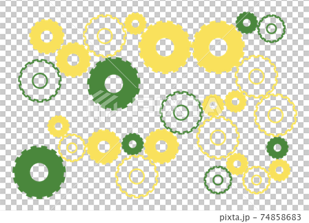 シンプルな歯車の背景のイラスト素材