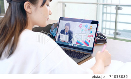 オンライン授業　eラーニング 74858886