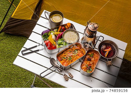 アウトドアパスタ料理 Pasta cooking outdoors アウトドアパスタ料理 Pasta cooking outdoors 74859156