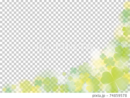 クローバーのフレーム 横 右下 クローバーのフレーム 横 右下 74859578