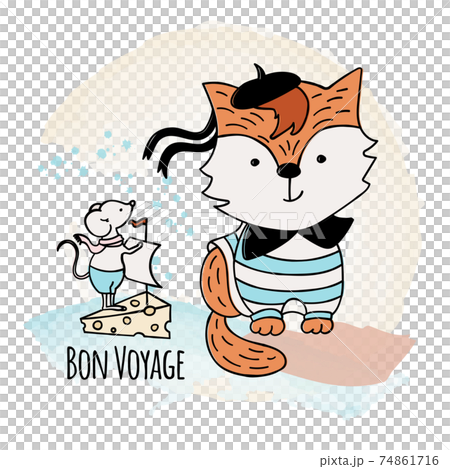 CAT AND MOUSE Cartoon Forest Funny Animal Pet Vector Illustration Set For Print CAT AND MOUSE Cartoon Forest Funny Animal Pet Vector Illustration Set For Print 74861716