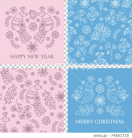 CARD PATTERN SET Folk Ethnic Decor Ornament Vector Illustration Seamless Pattern Set For Print CARD PATTERN SET Folk Ethnic Decor Ornament Vector Illustration Seamless Pattern Set For Print 74861728