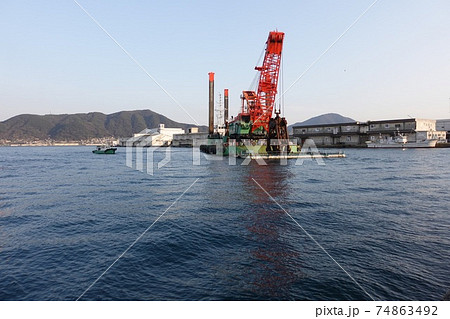 砕岩装置付グラブ浚渫船　第二関雄 74863492